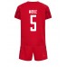 Maillot de foot Danemark Joakim Maehle #5 Domicile vêtements enfant Monde 2022 Manches Courtes (+ pantalon court)